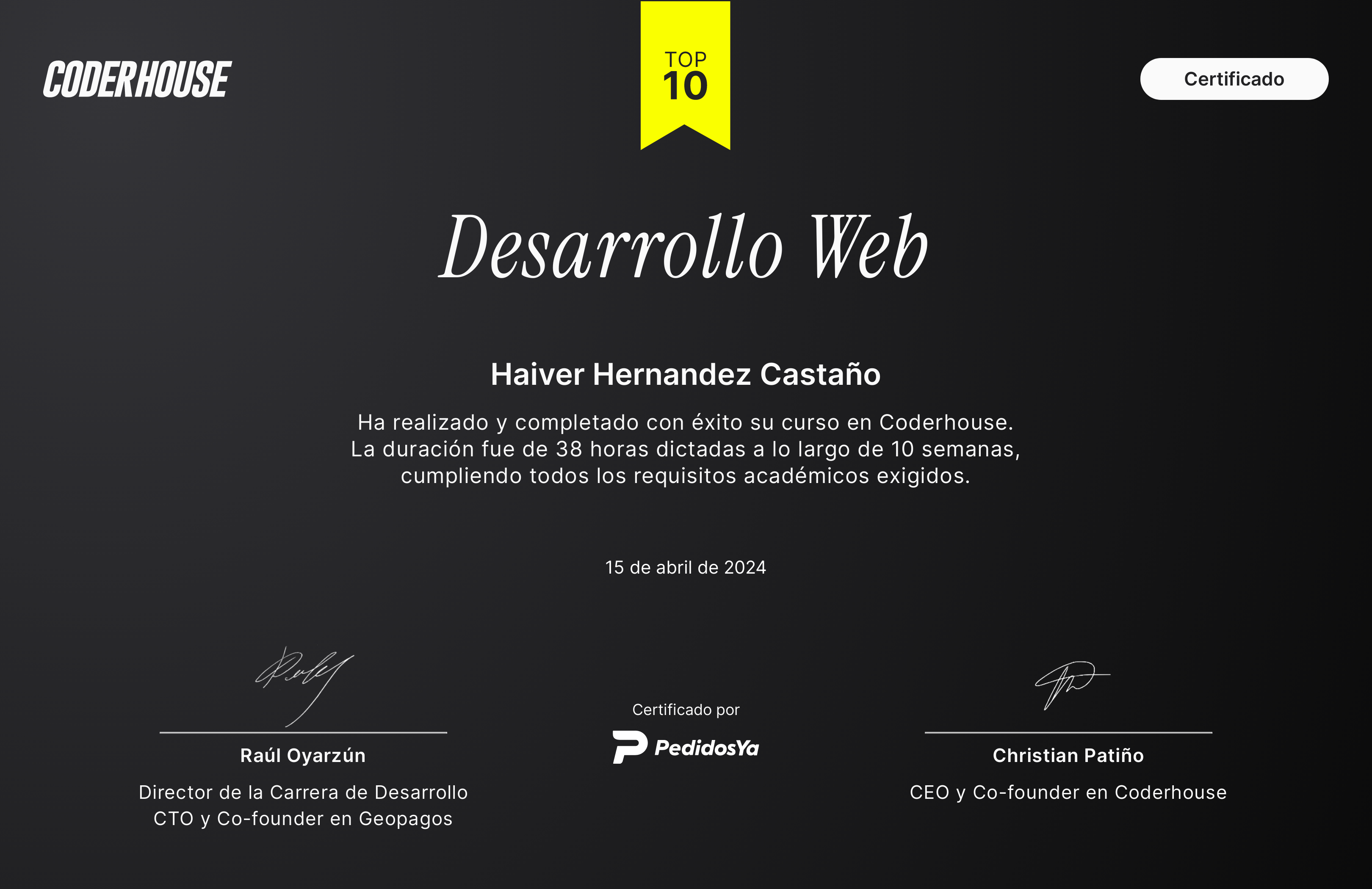 Certificación 2