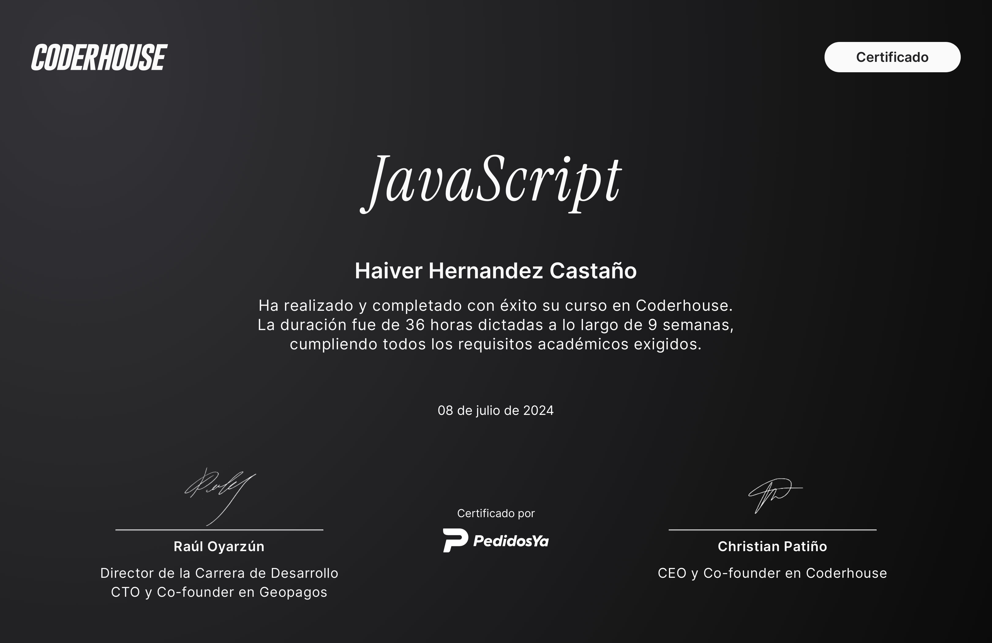 Certificación 3